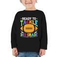 Ready To Tackle 3rd Grade Back To School Kids Football Graphic Toddler Long Sleeve Tee Ready To Tackle 3rd Grade Back To School Kids Football Graphic Toddler Long Sleeve Tee