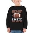 Ready To Tackle 5th Grade Football Back To School Kids Boys Graphic Toddler Long Sleeve Tee Ready To Tackle 5th Grade Football Back To School Kids Boys Graphic Toddler Long Sleeve Tee