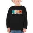 Retro Play Is Learning Back To School First Day Of School Graphic Toddler Long Sleeve Tee