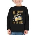 Roll Camera For 6th Grade Movie Lover Back To School Graphic Toddler Long Sleeve Tee