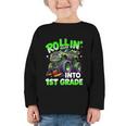 Rollin' Into 1st Grade Monster Truck Back To School Boys Graphic Toddler Long Sleeve Tee Rollin' Into 1st Grade Monster Truck Back To School Boys Graphic Toddler Long Sleeve Tee