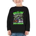 Rollin' Into 3rd Grade Monster Truck Back To School Boys Graphic Toddler Long Sleeve Tee Rollin' Into 3rd Grade Monster Truck Back To School Boys Graphic Toddler Long Sleeve Tee