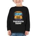 School Bus Driver Back To School Transportation Squad Graphic Toddler Long Sleeve Tee