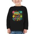 School Bus Driver Boho Floral Leopard Back To School Womens Graphic Toddler Long Sleeve Tee School Bus Driver Boho Floral Leopard Back To School Womens Graphic Toddler Long Sleeve Tee