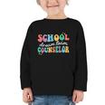 School Counselor Dream Squad Team Back To School Counseling Graphic Toddler Long Sleeve Tee School Counselor Dream Squad Team Back To School Counseling Graphic Toddler Long Sleeve Tee