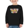School Hall Monitor Squad Cool Retro Back To School Team Graphic Toddler Long Sleeve Tee School Hall Monitor Squad Cool Retro Back To School Team Graphic Toddler Long Sleeve Tee