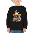School Registry Student Enrollment Back To School Registrar Graphic Toddler Long Sleeve Tee School Registry Student Enrollment Back To School Registrar Graphic Toddler Long Sleeve Tee