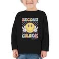Second Grade Team Smile Face 2nd Grade Back To School Graphic Toddler Long Sleeve Tee Second Grade Team Smile Face 2nd Grade Back To School Graphic Toddler Long Sleeve Tee
