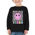 Second Grade Vibes Groovy Back To School 2nd Grade Girls Kid Graphic Toddler Long Sleeve Tee Second Grade Vibes Groovy Back To School 2nd Grade Girls Kid Graphic Toddler Long Sleeve Tee
