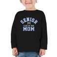 Senior 2025 Class Of 2025 Senior Mom Bow Back To School Graphic Toddler Long Sleeve Tee