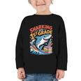 Sharking Into 1st Grade Back To School Shark Graphic Toddler Long Sleeve Tee Sharking Into 1st Grade Back To School Shark Graphic Toddler Long Sleeve Tee