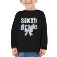 Sixth Grade Coquette Bow Pencil First Day Back To School Graphic Toddler Long Sleeve Tee Sixth Grade Coquette Bow Pencil First Day Back To School Graphic Toddler Long Sleeve Tee