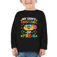 My Son's First Day Of Pre-K Back To School Kids Graphic Toddler Long Sleeve Tee My Son's First Day Of Pre-K Back To School Kids Graphic Toddler Long Sleeve Tee