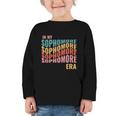 In My Sophomore Era High School 10th Grade Back To School Graphic Toddler Long Sleeve Tee In My Sophomore Era High School 10th Grade Back To School Graphic Toddler Long Sleeve Tee