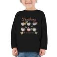 Teaching Is My Cup Of Tea Coquette Bow Floral Back To School Graphic Toddler Long Sleeve Tee Teaching Is My Cup Of Tea Coquette Bow Floral Back To School Graphic Toddler Long Sleeve Tee
