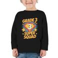 Third Grade Superhero Squad 3rd Year Kids Back To School Graphic Toddler Long Sleeve Tee