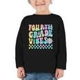 Tie Dye 4th Grade Vibes Fourth Grade Retro Back To School Graphic Toddler Long Sleeve Tee Tie Dye 4th Grade Vibes Fourth Grade Retro Back To School Graphic Toddler Long Sleeve Tee