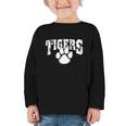 Tigers School Spirit Back To School B Graphic Toddler Long Sleeve Tee