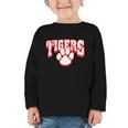 Tigers School Spirit Back To School R Graphic Toddler Long Sleeve Tee Tigers School Spirit Back To School R Graphic Toddler Long Sleeve Tee