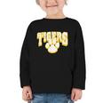 Tigers School Spirit Back To School Y Graphic Toddler Long Sleeve Tee