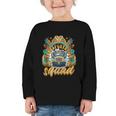 Transportation Squad Retro Bus Aide Back To School Matching Graphic Toddler Long Sleeve Tee