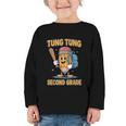 Tung Tung Sahur 2nd Grade Italian Brainrot Back To School Graphic Toddler Long Sleeve Tee Tung Tung Sahur 2nd Grade Italian Brainrot Back To School Graphic Toddler Long Sleeve Tee