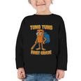 Tung Tung Sahur First Grade Italian Brainrot Back To School Graphic Toddler Long Sleeve Tee Tung Tung Sahur First Grade Italian Brainrot Back To School Graphic Toddler Long Sleeve Tee