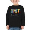 Unit Secretary Women Tie Dye Back To School Appreciation Day Graphic Toddler Long Sleeve Tee Unit Secretary Women Tie Dye Back To School Appreciation Day Graphic Toddler Long Sleeve Tee