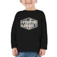 Vintage Fourth Grade Old Camo Back To School Boys 4th Grade Graphic Toddler Long Sleeve Tee Vintage Fourth Grade Old Camo Back To School Boys 4th Grade Graphic Toddler Long Sleeve Tee