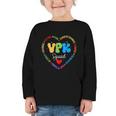 VPK Squad First Day Of VPK Back To School Graphic Toddler Long Sleeve Tee VPK Squad First Day Of VPK Back To School Graphic Toddler Long Sleeve Tee