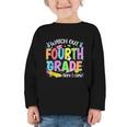 Watch Out Fourth Grade Here I Come Back To School 4th Grade Graphic Toddler Long Sleeve Tee
