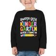Watch Out Kindergarten Here I Come Back To School Girls Kids Graphic Toddler Long Sleeve Tee Watch Out Kindergarten Here I Come Back To School Girls Kids Graphic Toddler Long Sleeve Tee