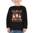 Welcome Back To School Cafeteria Worker Lunch Lady Graphic Toddler Long Sleeve Tee Welcome Back To School Cafeteria Worker Lunch Lady Graphic Toddler Long Sleeve Tee