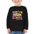 Welcome Back To School School Secretary Life Leopard Graphic Toddler Long Sleeve Tee Welcome Back To School School Secretary Life Leopard Graphic Toddler Long Sleeve Tee