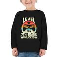 Women's Level 7th Grade Unlocked Back To School 7th Grade Boys Graphic Toddler Long Sleeve Tee