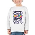 3rd Grade Vibes Shirt Back To School Third Grade Boy Girl Graphic Toddler Long Sleeve Tee