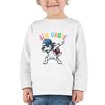 4th Grade Crew Dalmatian Dog Dabbing Back To School Premium Tri-Blend Graphic Toddler Long Sleeve Tee