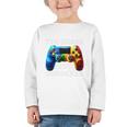 7th Grade Level Unlocked Back To School Gamer Boys Girls Graphic Toddler Long Sleeve Tee