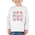 Back To School Coquette Bow Pencil School Students Girls Graphic Toddler Long Sleeve Tee Back To School Coquette Bow Pencil School Students Girls Graphic Toddler Long Sleeve Tee