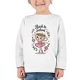 Ballerina Cappuccina Girls Italian Brainrot Back To School Graphic Toddler Long Sleeve Tee Ballerina Cappuccina Girls Italian Brainrot Back To School Graphic Toddler Long Sleeve Tee