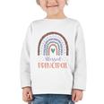 Blessed Principal Back To School Boho Rainbow Premium Tri-Blend Graphic Toddler Long Sleeve Tee Blessed Principal Back To School Boho Rainbow Premium Tri-Blend Graphic Toddler Long Sleeve Tee