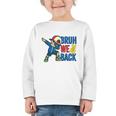 Bruh We Back To School Dabbing First Day Of School Graphic Toddler Long Sleeve Tee