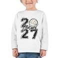 Class Of 2027 Volleyball Senior 2027 Back To School Graphic Toddler Long Sleeve Tee Class Of 2027 Volleyball Senior 2027 Back To School Graphic Toddler Long Sleeve Tee