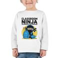 Classroom Ninja Academics In Disguise Back To School Student Graphic Toddler Long Sleeve Tee