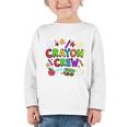 Crayon Crew Cute Back To School Graphic Toddler Long Sleeve Tee Crayon Crew Cute Back To School Graphic Toddler Long Sleeve Tee