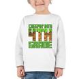 Creepin’ Into 4th Grade Kids Boy Gamer Pixel Back To School Performance Graphic Toddler Long Sleeve Tee