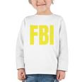 FBI Frequent Bathroom Inspector Back To School Graphic Toddler Long Sleeve Tee FBI Frequent Bathroom Inspector Back To School Graphic Toddler Long Sleeve Tee