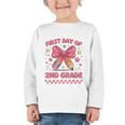 First Day Of 2nd Grade Coquette Back To School Girls Kids Graphic Toddler Long Sleeve Tee First Day Of 2nd Grade Coquette Back To School Girls Kids Graphic Toddler Long Sleeve Tee