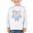 First Grade Coquette Bow Pencil First Day Back To School Performance Graphic Toddler Long Sleeve Tee