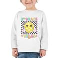 Girls 2nd Grade Vibes Smile Face Back To School Second Grade Graphic Toddler Long Sleeve Tee Girls 2nd Grade Vibes Smile Face Back To School Second Grade Graphic Toddler Long Sleeve Tee